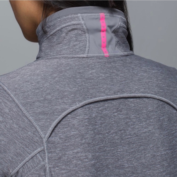 Lululemon Pace Pusher 1/2 Zip Heathered Slate Pullover Jacket Size 2 Small - Picture 3 of 11